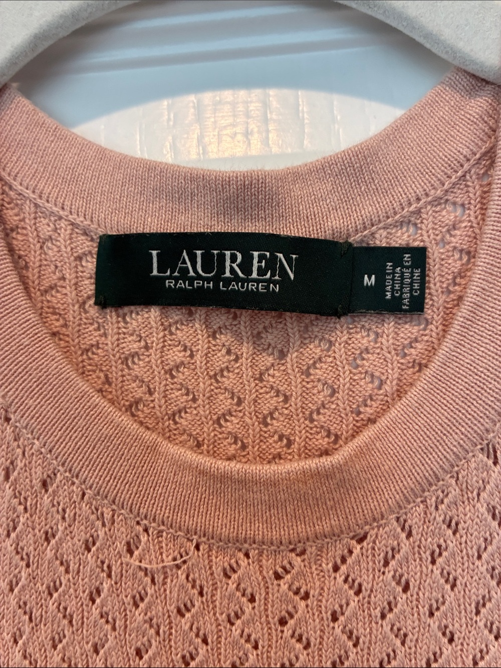 Lauren Ralph Lauren Blush Pink Knit Fit-and-Flare Dress - Picture 2 of 6